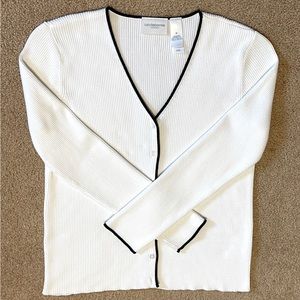 🤍 Liz Claiborne White Cardigan Sweater 🤍